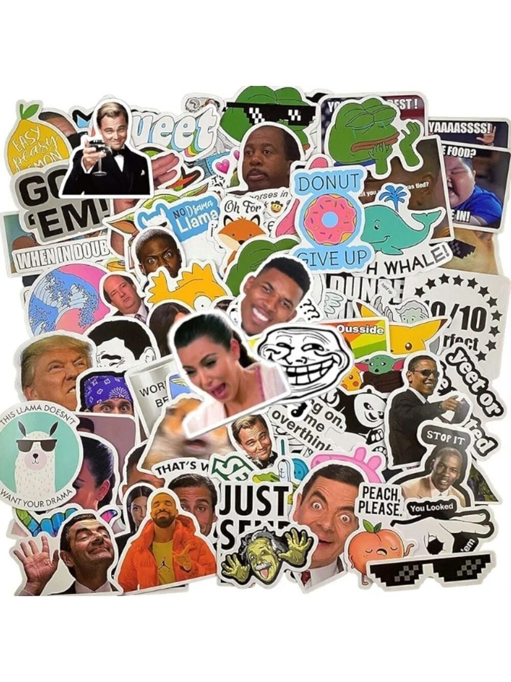2/$10  30 Piece Funny Meme Sticker Pack